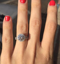 Load image into Gallery viewer, Jewelry Round Silver Wedding Women E
